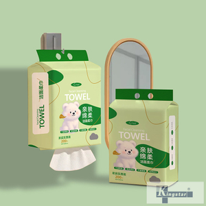 ファミリーサイズ、洗顔ワイプ、200枚、200x200mm